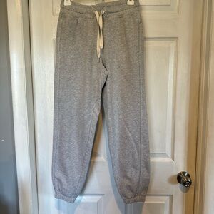 Aerie Light Gray Cotton Joggers